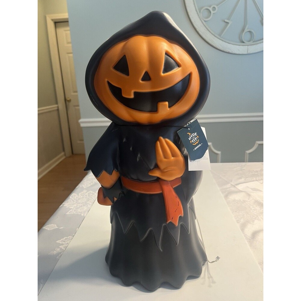 Blow Mold Lewis Pumpkin Ghoul 18" Light Halloween Decorative Prop Hyde and EEK!